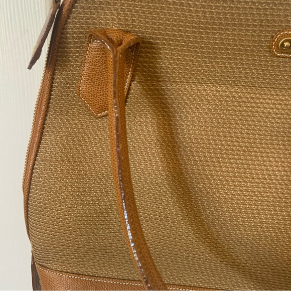 Eric Javits Natural Woven Tan Straw Shoulder Bag Purse Summer - Picture 14 of 16